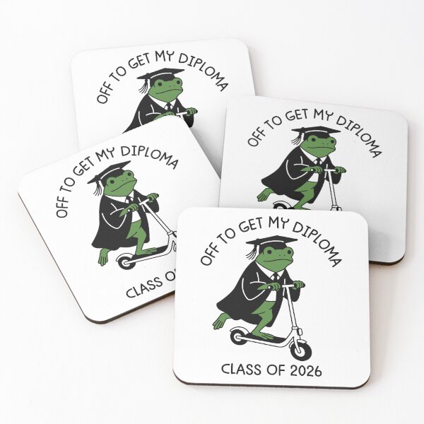 Item preview, Copy of Off to Get My Diploma - Funny Frog Graduation Class of 2026 Senior Gift designed and sold by gunaone-design.