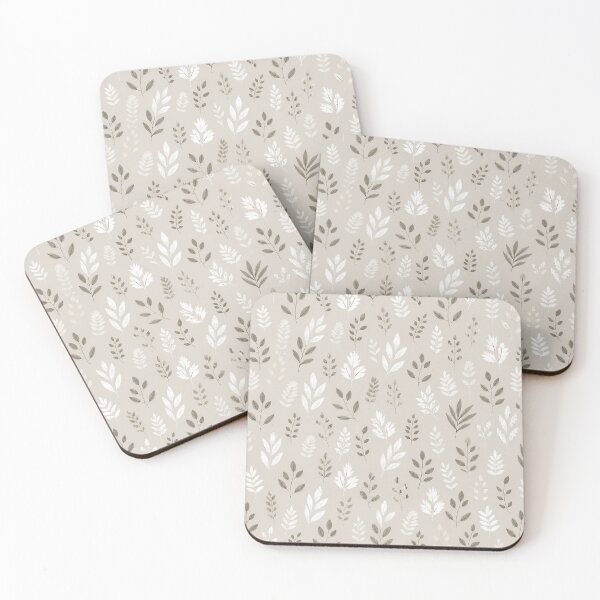 Item preview, Neutral Botanical Leaf Pattern – Minimalist Beige & Sage Seamless Design designed and sold by MyTutina.