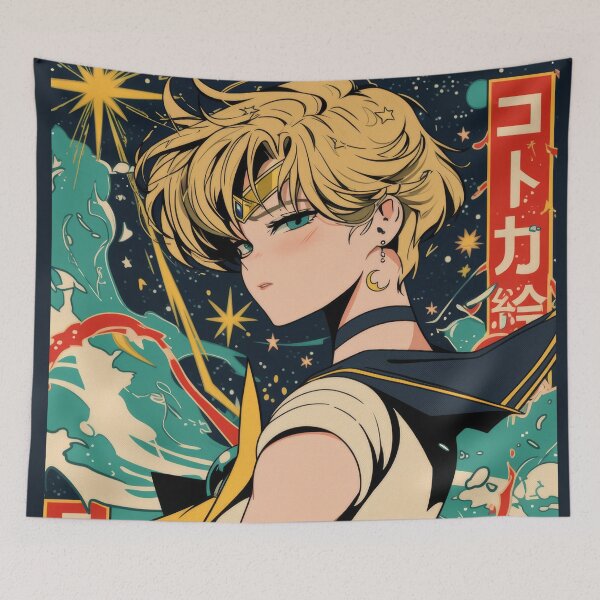 Item preview, Sailor Uranus Retro Starry Night  designed and sold by AnimeArsenalPrints.