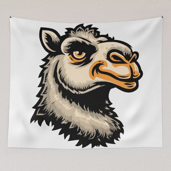 Item preview, Bold Camel Head in Graphic Emblem Style designed and sold by ForeverPrintsOK.