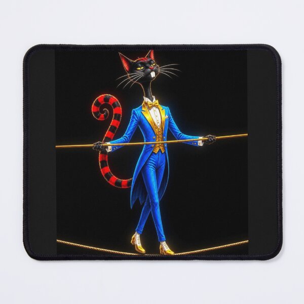 Item preview, Elegant Black Cat Tightrope Walker designed and sold by ZunZunArt.