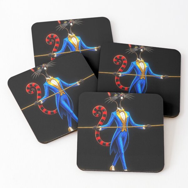 Item preview, Elegant Black Cat Tightrope Walker designed and sold by ZunZunArt.