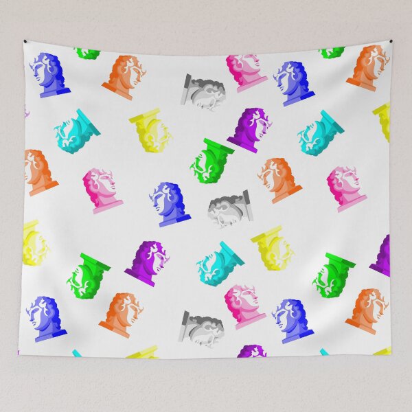 Item preview, vibrant contemporary surreal sculpture bust art designed and sold by Gossip Rag.