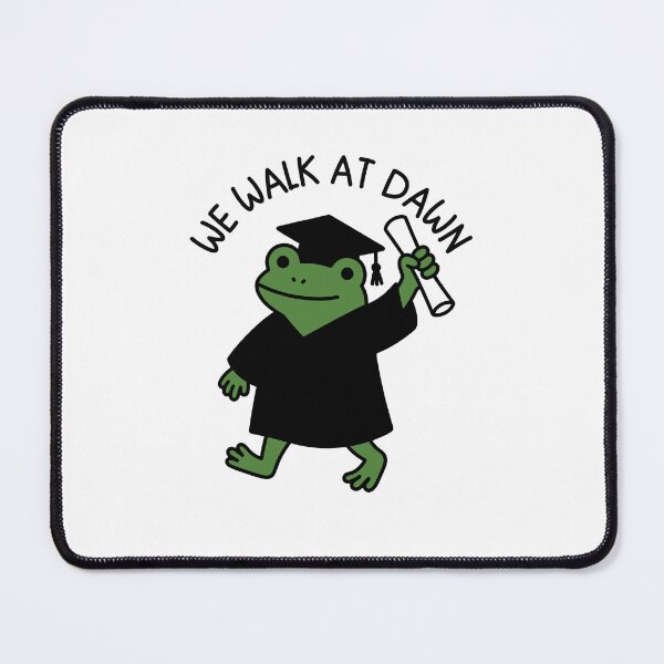 Item preview, We Walk At Dawn Graduation Frog Funny Grad Class Of 2026 designed and sold by gunaone-design.