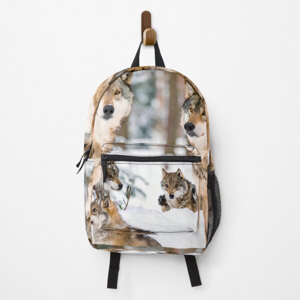 Item preview, Wolf family in Siberia snow designed and sold by Creative Visualize.