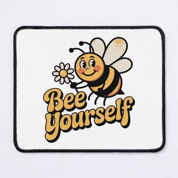 Item preview, Cute Bee Yourself Inspirational Quote Design designed and sold by Cool-cat-art.