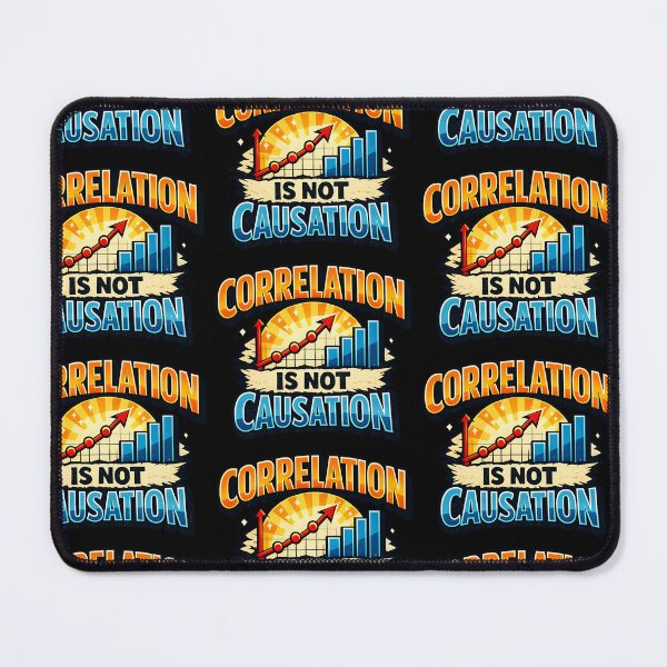 Item preview, Correlation Is Not Causation Data Science Statistics Humor Design designed and sold by TeeTimeTreasure.
