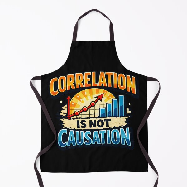 Item preview, Correlation Is Not Causation Data Science Statistics Humor Design designed and sold by TeeTimeTreasure.