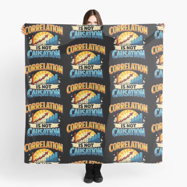 Item preview, Correlation Is Not Causation Data Science Statistics Humor Design designed and sold by TeeTimeTreasure.