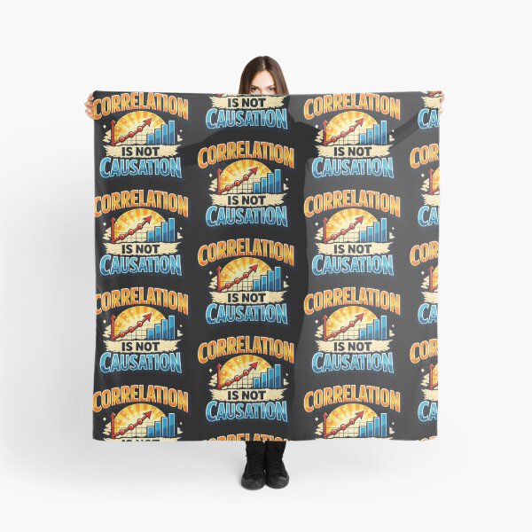 Item preview, Correlation Is Not Causation Data Science Statistics Humor Design designed and sold by TeeTimeTreasure.