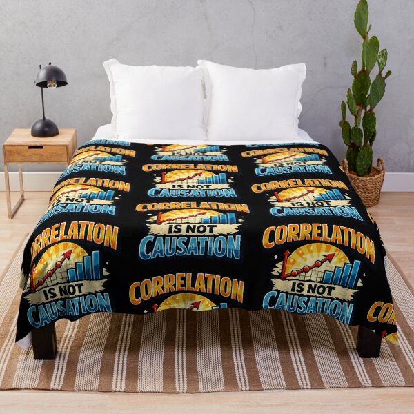 Item preview, Correlation Is Not Causation Data Science Statistics Humor Design designed and sold by TeeTimeTreasure.