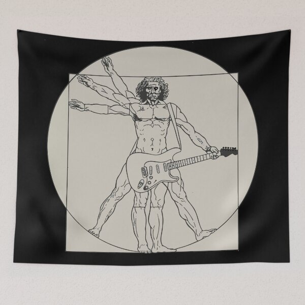 Item preview, Vitruvian Man with Guitar designed and sold by GorArt1.