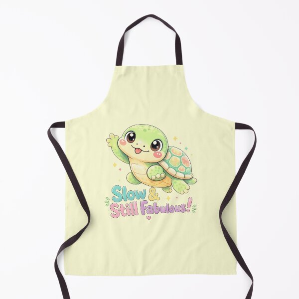 Item preview, Pastel Cute Turtle “Slow & Still Fabulous” Kawaii Animal Sticker designed and sold by Nusha Creations.