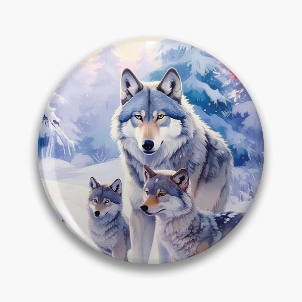 Item preview, Wolf with cubs in Siberian snow designed and sold by Creative Visualize.