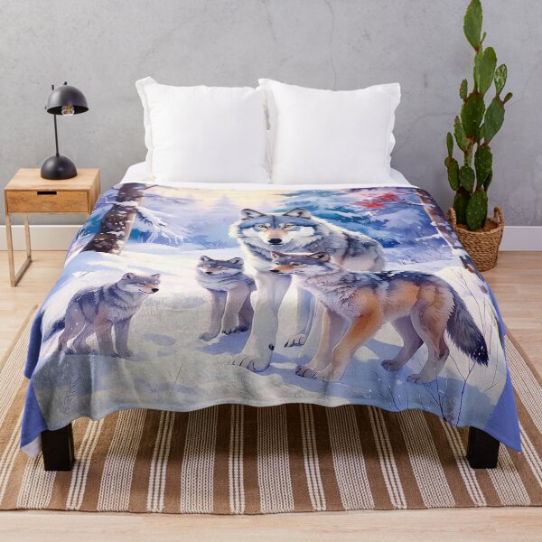 Item preview, Wolf with cubs in Siberian snow designed and sold by Creative Visualize.