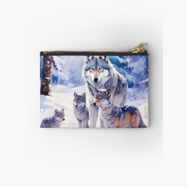 Item preview, Wolf with cubs in Siberian snow designed and sold by Creative Visualize.