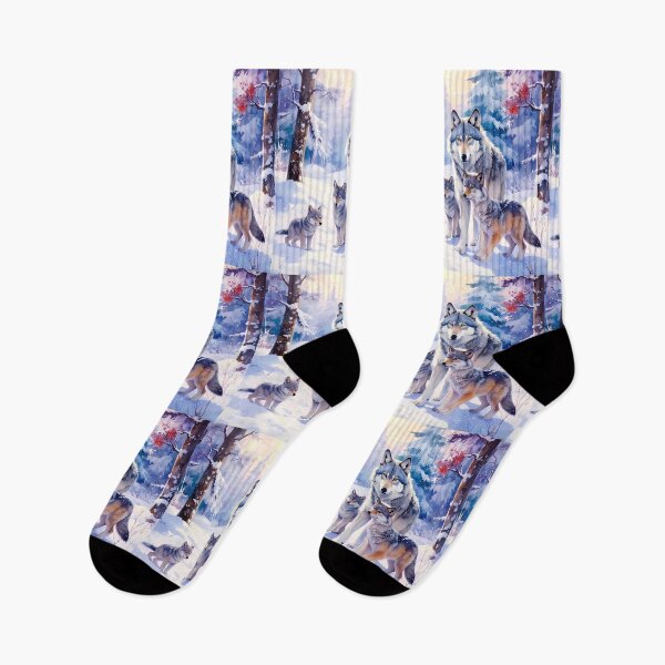 Item preview, Wolf with cubs in Siberian snow designed and sold by Creative Visualize.