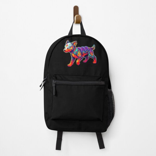Item preview, Psychedelic Neon Tribal Wolf Art designed and sold by ExploreAura Studio.