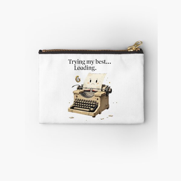 Item preview, Trying My Best Loading Funny Typewriter Office Humor designed and sold by AQUILAKREO.