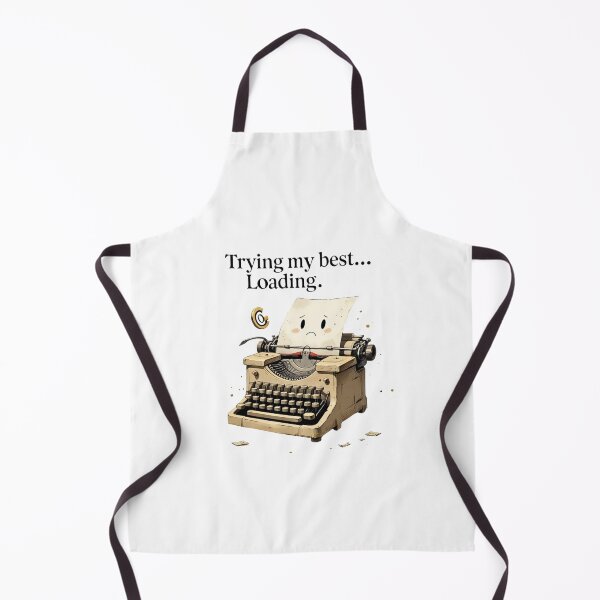 Item preview, Trying My Best Loading Funny Typewriter Office Humor designed and sold by AQUILAKREO.