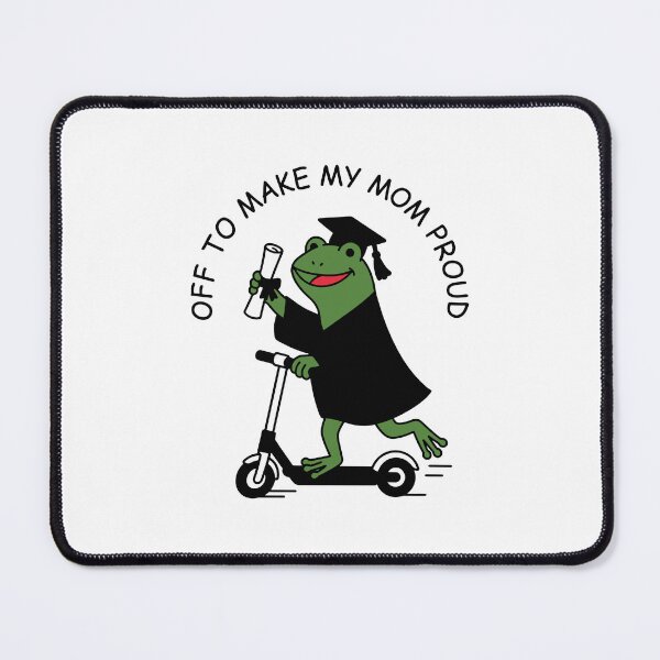 Item preview, Off To Make My Mom Proud - Funny Frog Grad Graduate Gift for Son Daughter designed and sold by gunaone-design.