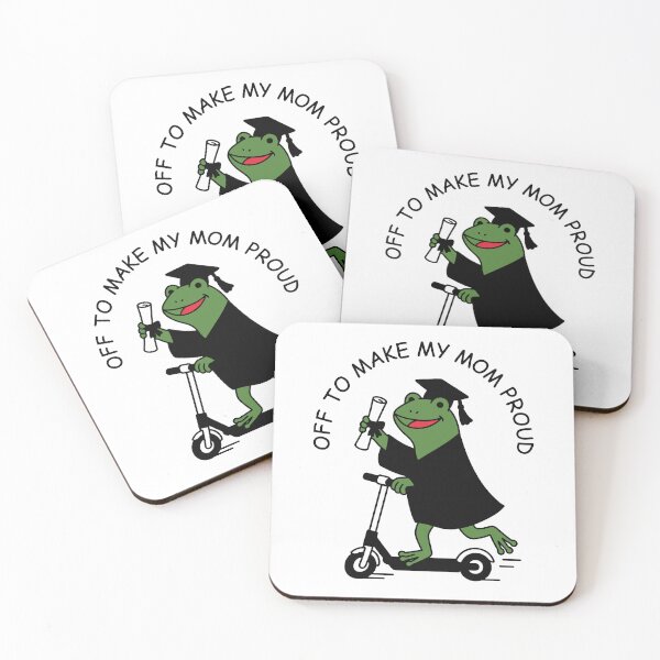 Item preview, Off To Make My Mom Proud - Funny Frog Grad Graduate Gift for Son Daughter designed and sold by gunaone-design.