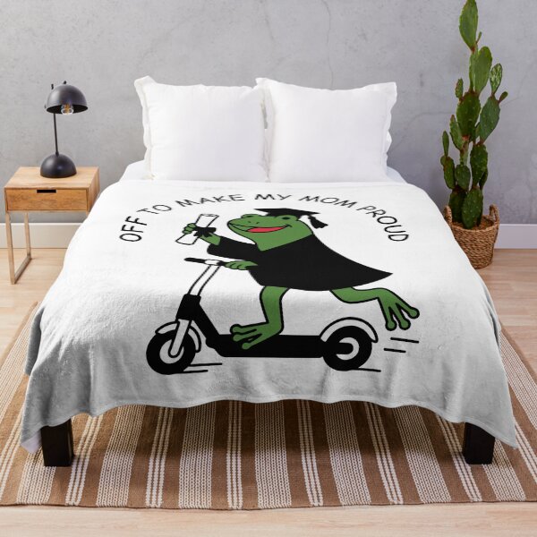 Item preview, Off To Make My Mom Proud - Funny Frog Grad Graduate Gift for Son Daughter designed and sold by gunaone-design.