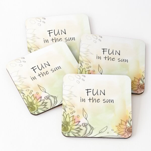 Item preview, Fun in the sun (featuring  atmospheric sunflowers) designed and sold by Dalene West Art.