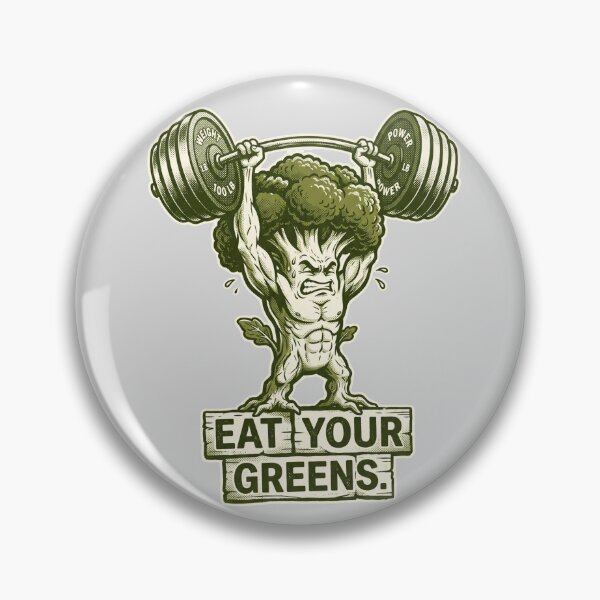 Item preview, Broccoli Weightlifter Bold Tee designed and sold by Ortsas.
