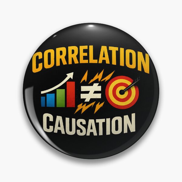 Item preview, Correlation Does Not Equal Causation Data Science Humor Design designed and sold by TeeTimeTreasure.