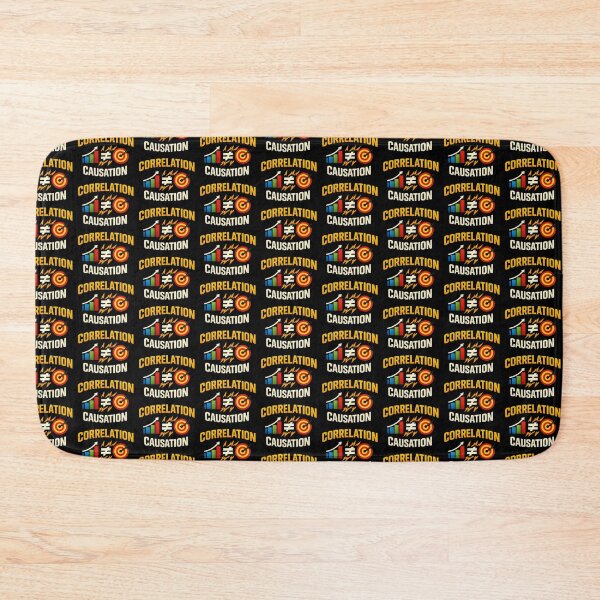 Item preview, Correlation Does Not Equal Causation Data Science Humor Design designed and sold by TeeTimeTreasure.