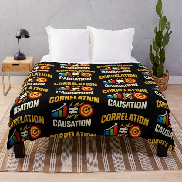 Item preview, Correlation Does Not Equal Causation Data Science Humor Design designed and sold by TeeTimeTreasure.