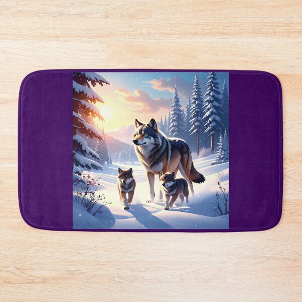 Item preview, Wolf family in sunset designed and sold by Creative Visualize.