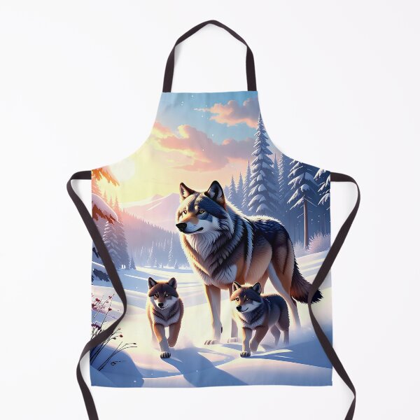 Item preview, Wolf family in sunset designed and sold by Creative Visualize.