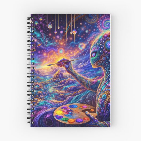 Item preview, Lab Visions 107: Cosmic Artist Painting Psychedelic Universe Landscape designed and sold by The Psychedelic Anarchist.
