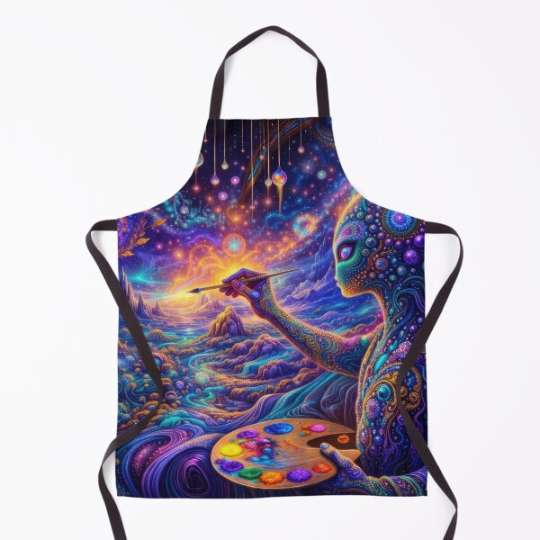 Item preview, Lab Visions 107: Cosmic Artist Painting Psychedelic Universe Landscape designed and sold by The Psychedelic Anarchist.