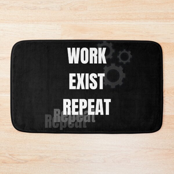 Item preview, Capricorn Zodiac Work Exist Repeat Black Design designed and sold by Milena018.