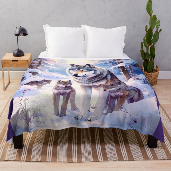 Item preview, Wolf with cubs in snow designed and sold by Creative Visualize.