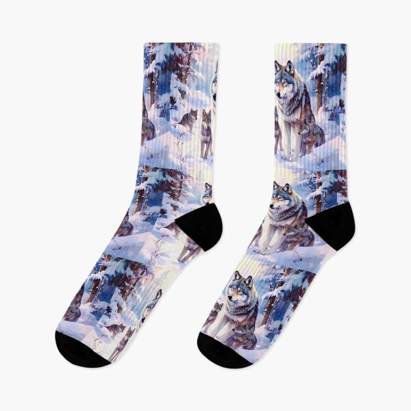 Item preview, Wolf with cubs in snow designed and sold by Creative Visualize.