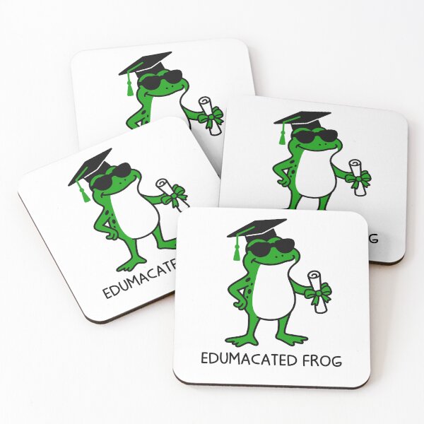 Item preview, Edumacated Frog Funny Graduation Season designed and sold by gunaone-design.