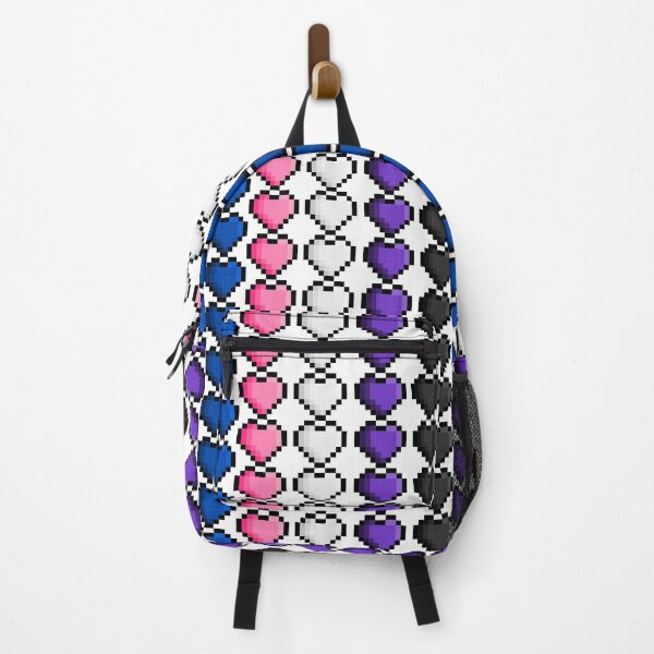 Artikelvorschau, Pixel Genderfluid Pride Flag Hearts entworfen und verkauft von HarveyHandcraftsandDesigns.