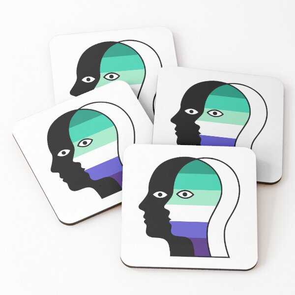Item preview, Abstract Overlapping Faces- Gay Men's Identity Line Art designed and sold by Cannaxes Studio.