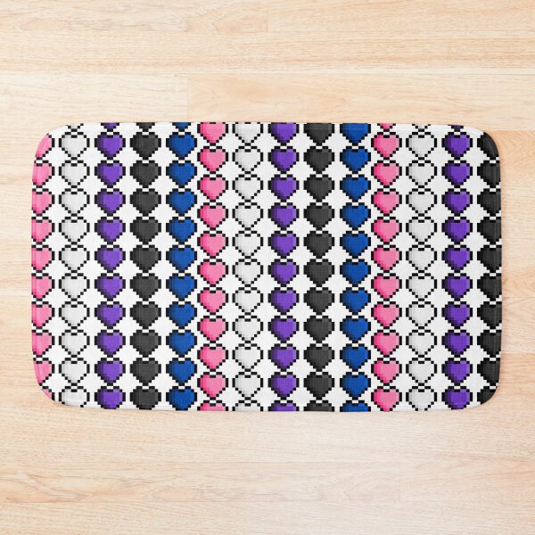 Artikelvorschau, Pixel Genderfluid Pride Flag Hearts entworfen und verkauft von HarveyHandcraftsandDesigns.