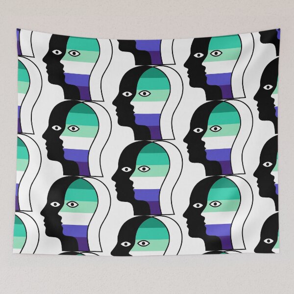 Item preview, Abstract Overlapping Faces- Gay Men's Identity Line Art designed and sold by Cannaxes Studio.