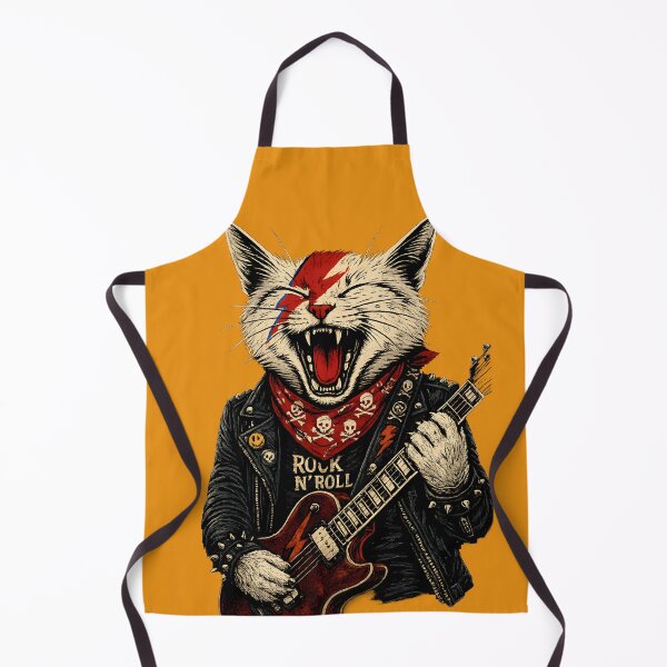 Item preview, Rockstar Cat Guitarist – Punk Rock Meow designed and sold by Rostislav Tarasenko.