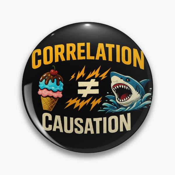 Item preview, Correlation Does Not Equal Causation Funny Data Science Design designed and sold by TeeTimeTreasure.