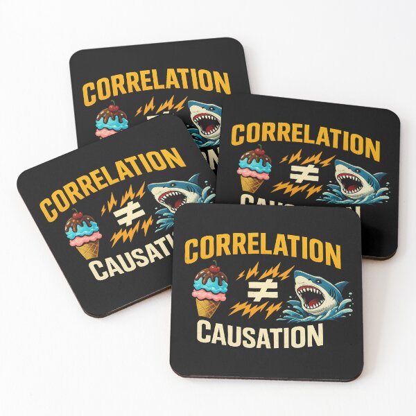 Item preview, Correlation Does Not Equal Causation Funny Data Science Design designed and sold by TeeTimeTreasure.