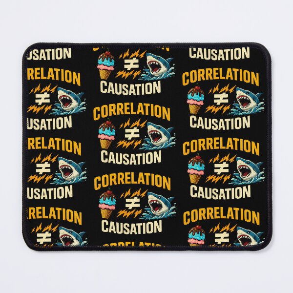 Item preview, Correlation Does Not Equal Causation Funny Data Science Design designed and sold by TeeTimeTreasure.