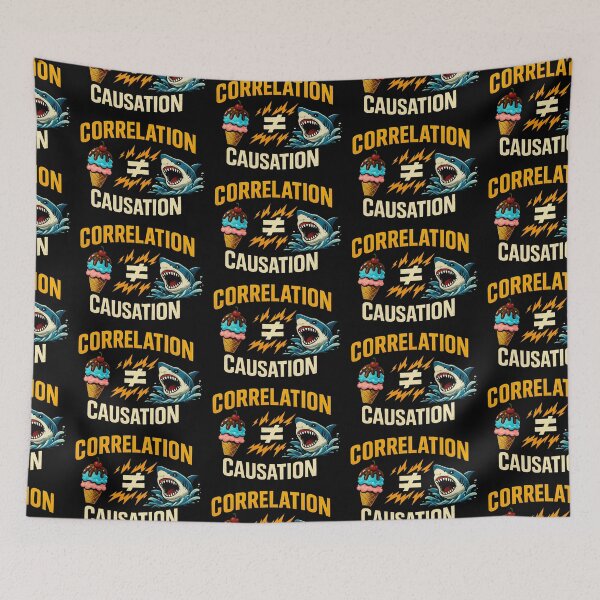 Item preview, Correlation Does Not Equal Causation Funny Data Science Design designed and sold by TeeTimeTreasure.