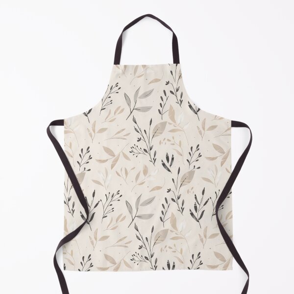 Aperçu de l'œuvre Motif botanique neutre crème – Design minimaliste de feuilles et de branches créée et vendue par MyTutina.